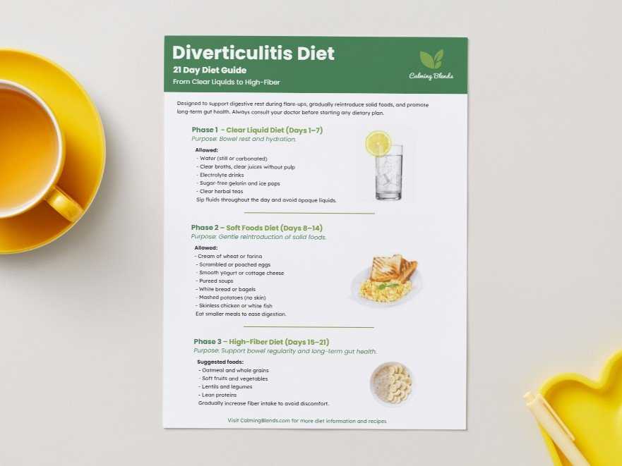 printable diverticulosis diet