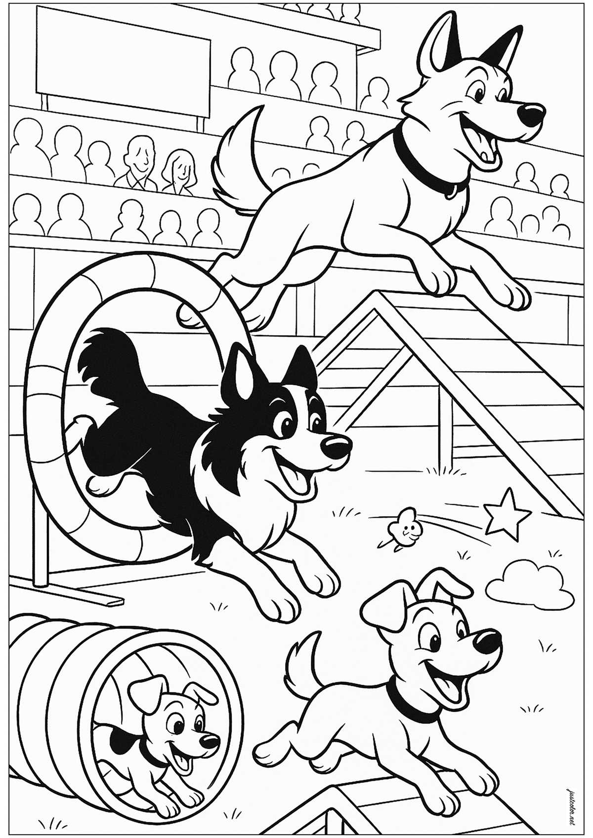 printable dog coloring pages