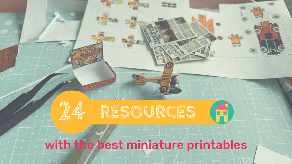 printable dollhouse miniatures