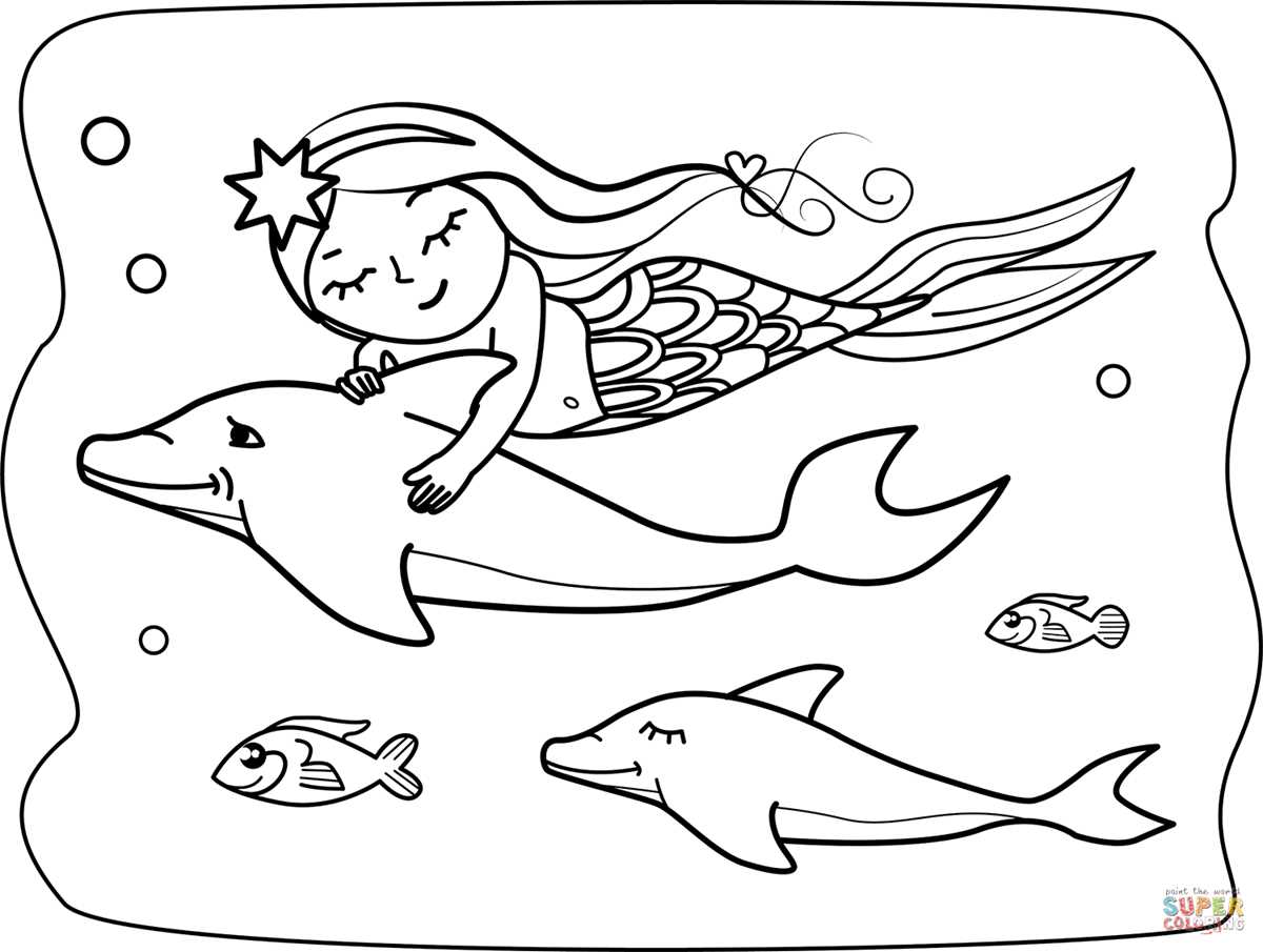 printable dolphin colouring pages