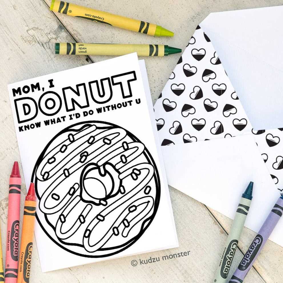 printable donut coloring pages
