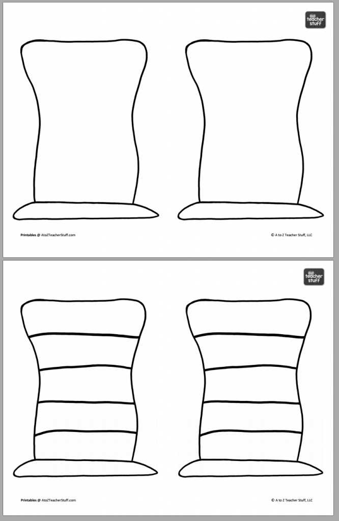 printable dr seuss hat