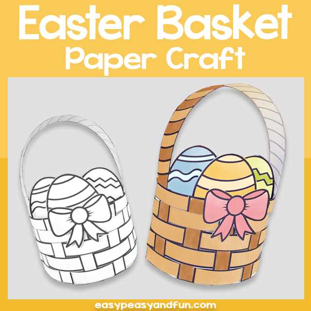 printable easter basket template