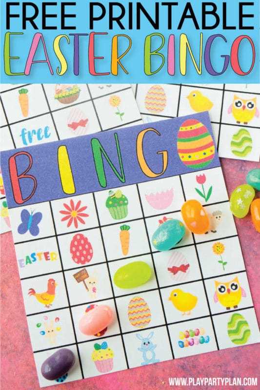 printable easter bingo