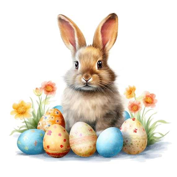 printable easter bunny clipart