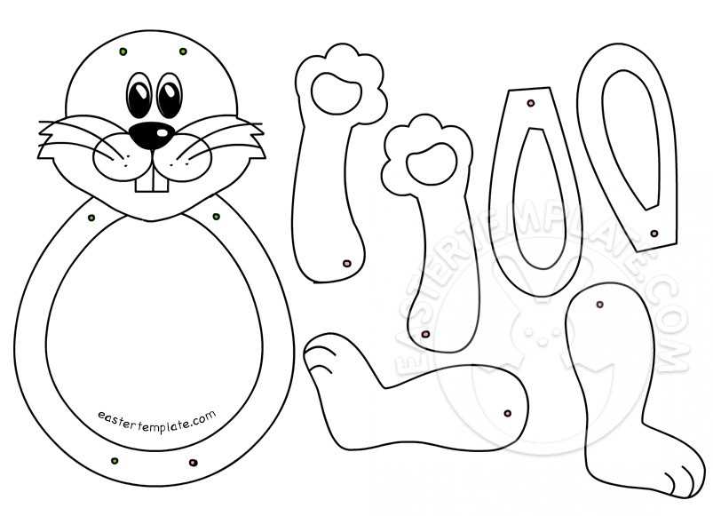 printable easter bunny craft