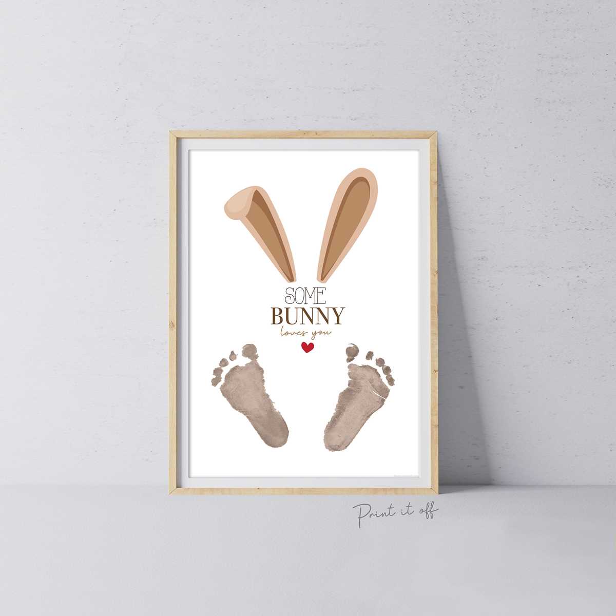 printable easter bunny footprints