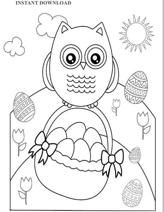 printable easter color pages