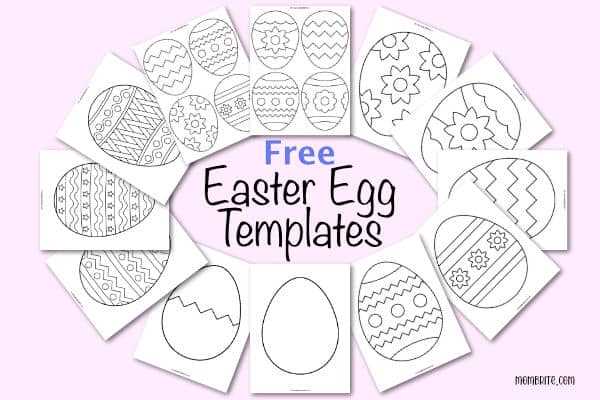 printable easter egg colouring pages