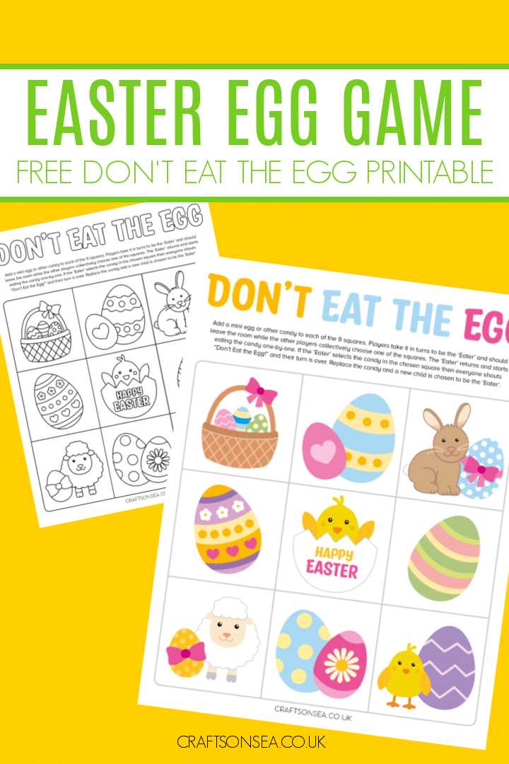 printable easter games
