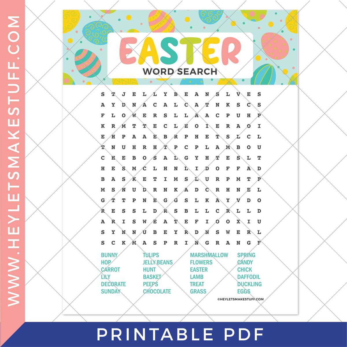 printable easter word search