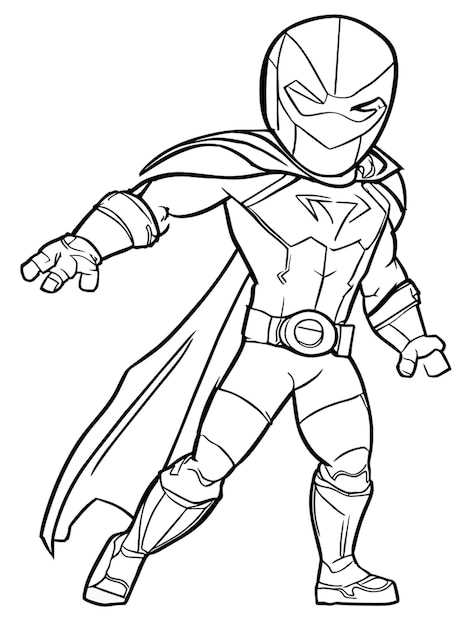 printable easy superhero coloring pages