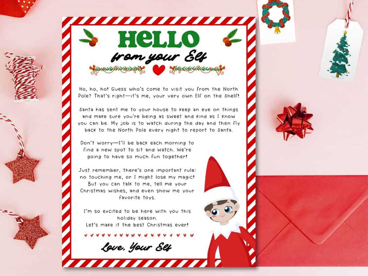 printable elf on the shelf im back letter