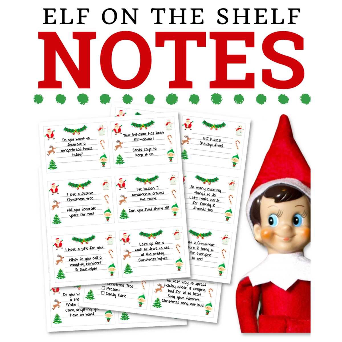 printable elf on the shelf note