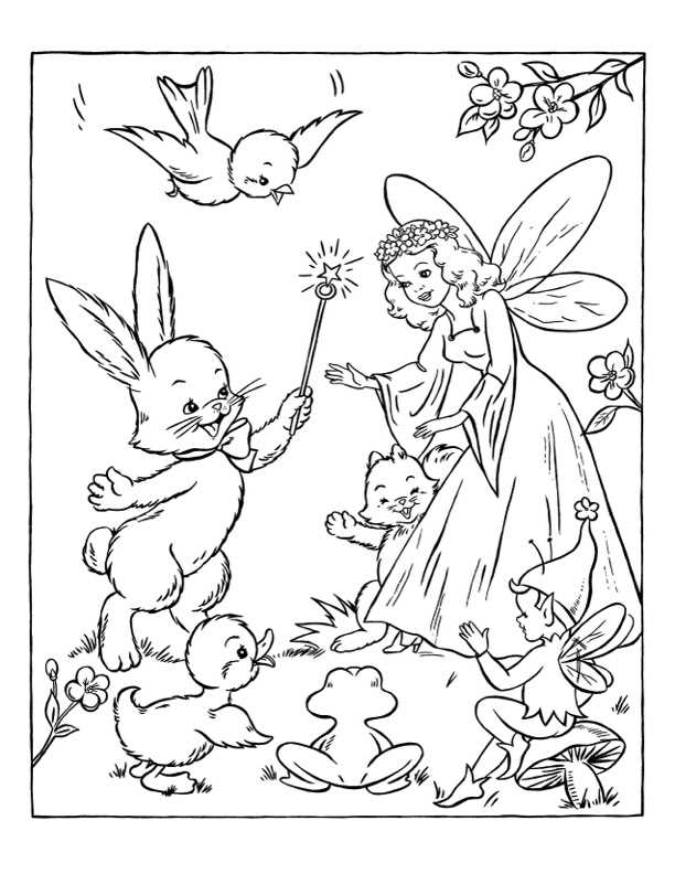 printable fairy coloring pages for adults
