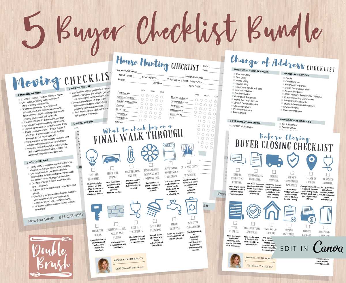 printable first time home buyer checklist