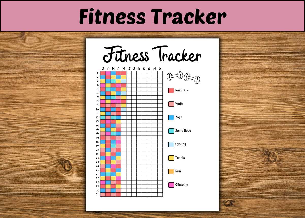 printable fitness tracker