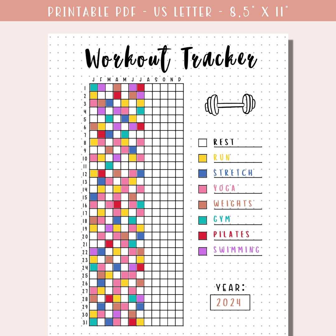 printable fitness tracker
