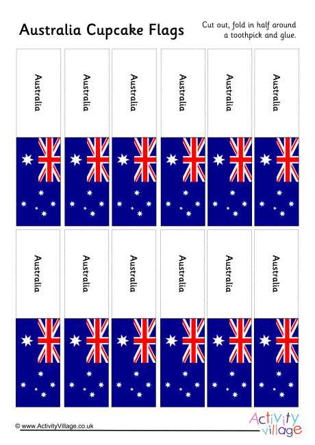 printable flag of australia