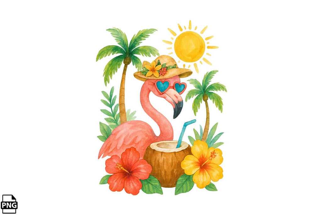 printable flamingo clipart