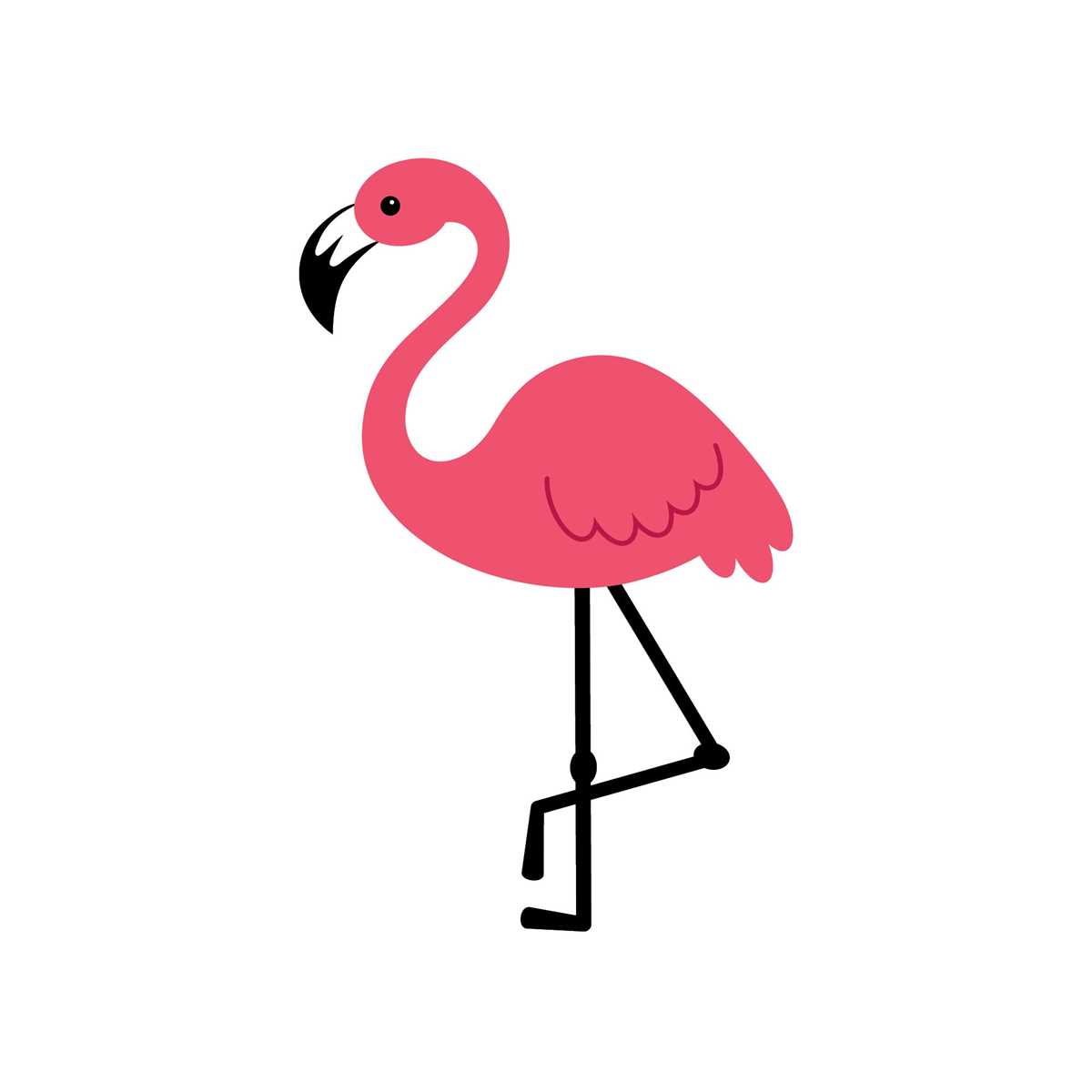 printable flamingo clipart