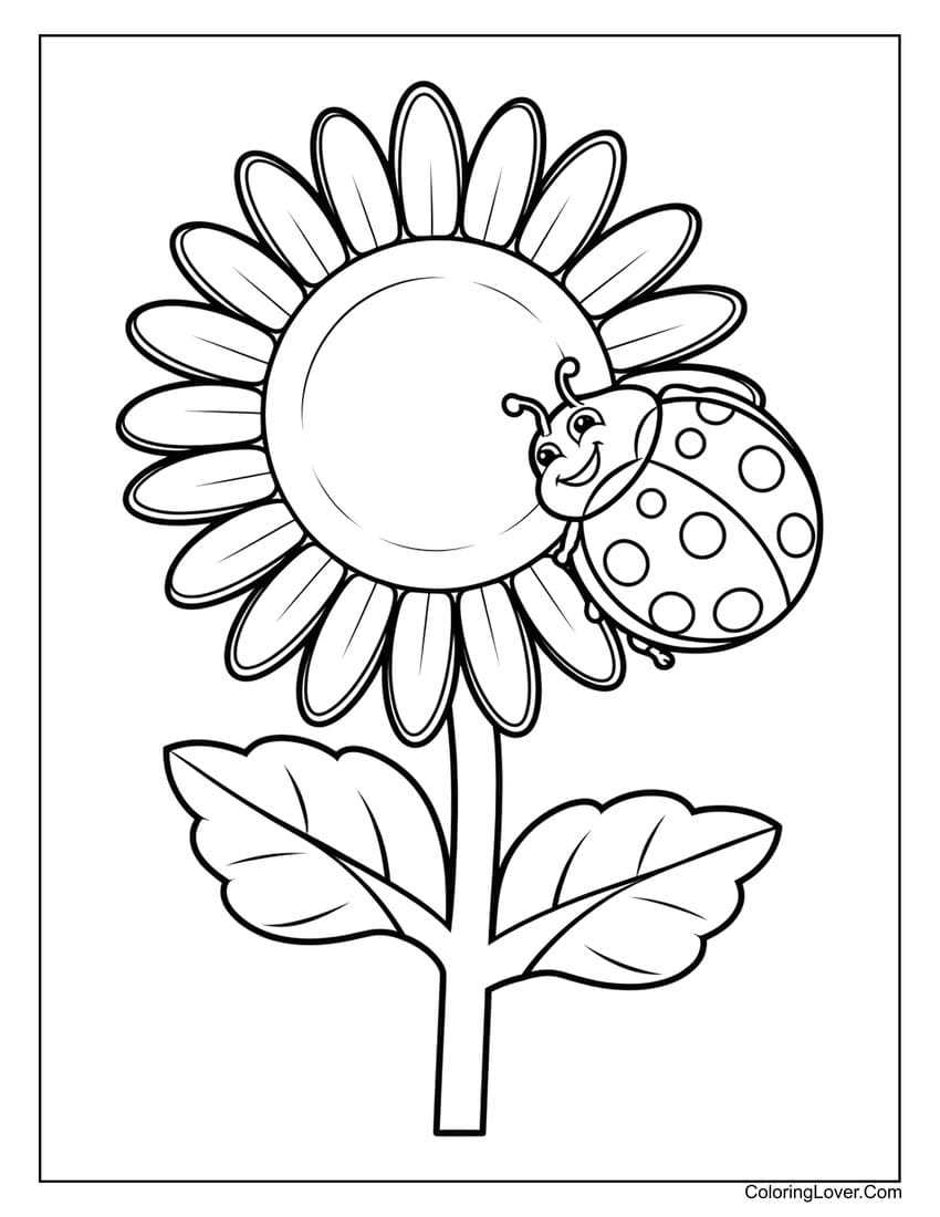 printable flowers coloring pages