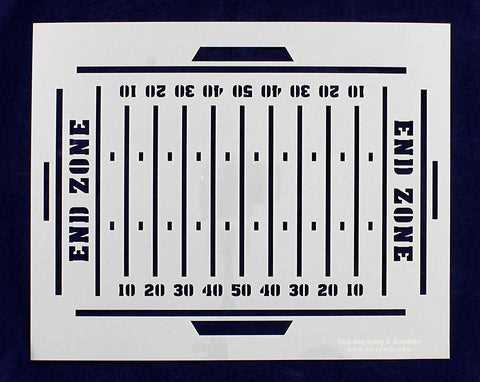 printable football field template