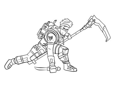 printable fortnite colouring pages