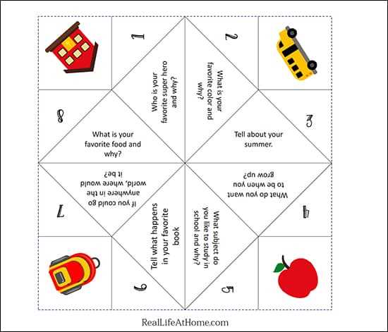 printable fortune teller