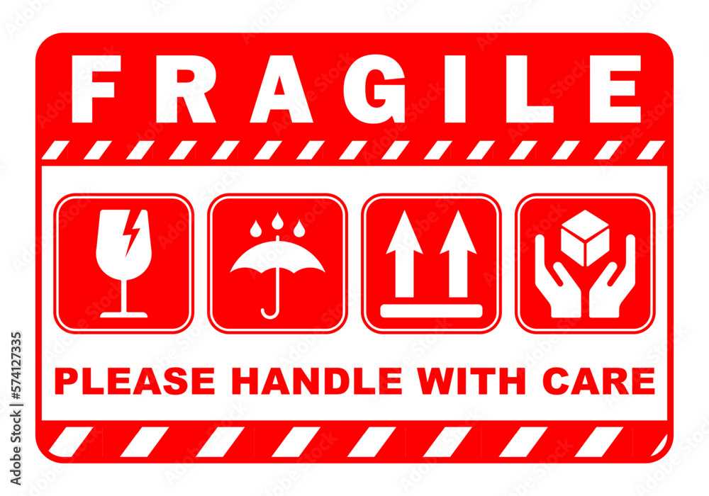printable fragile labels