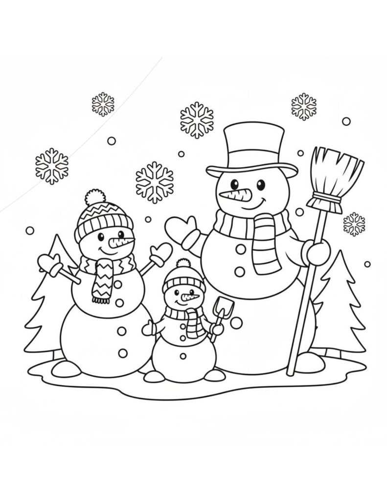 printable frosty the snowman coloring pages