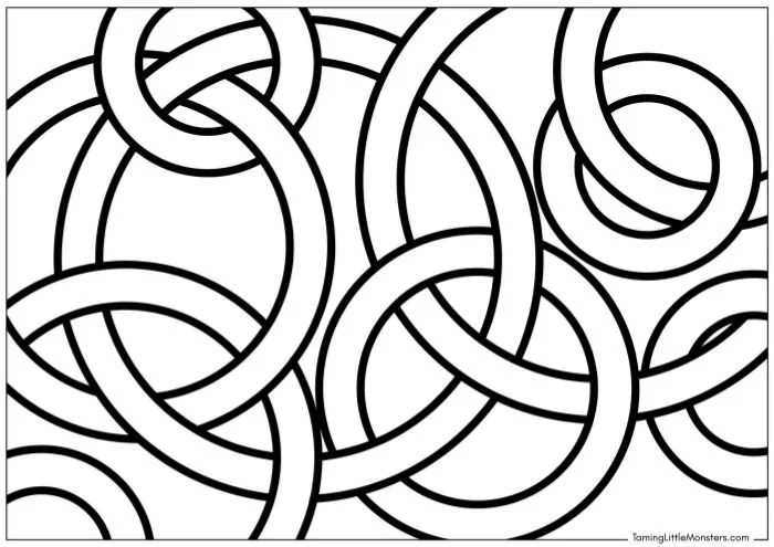 printable geometric pattern coloring pages