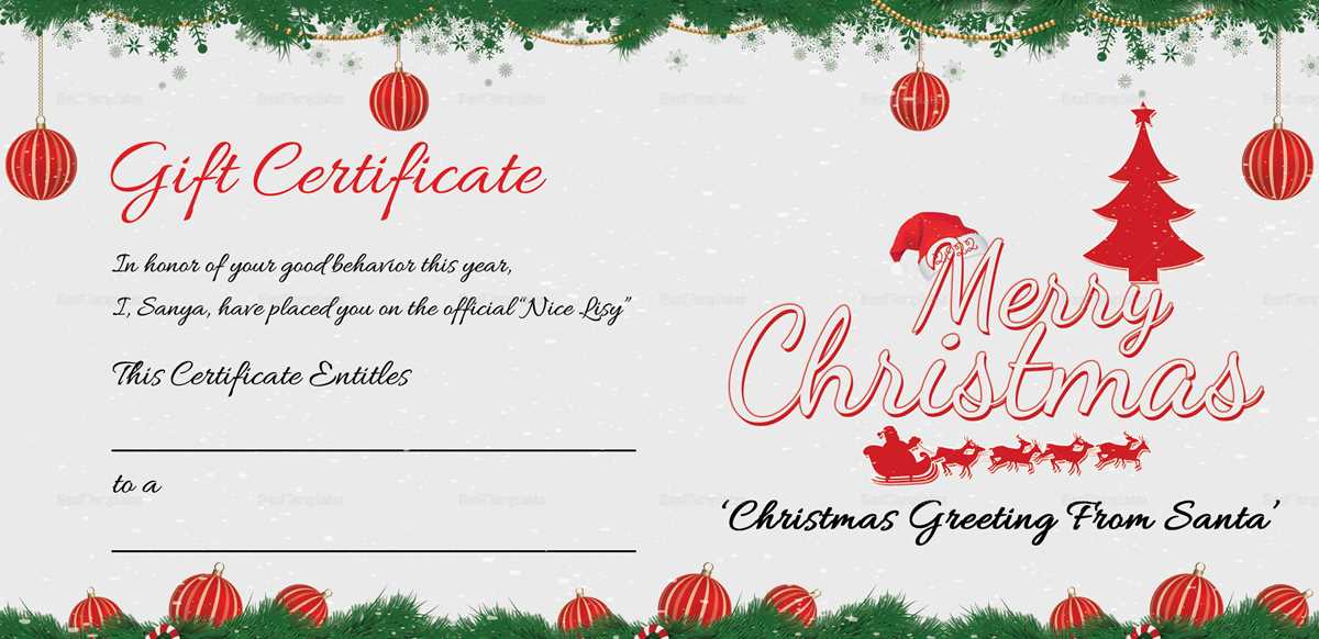 printable gift certificates for christmas
