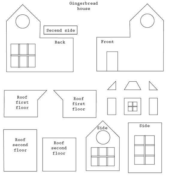 printable gingerbread house patterns
