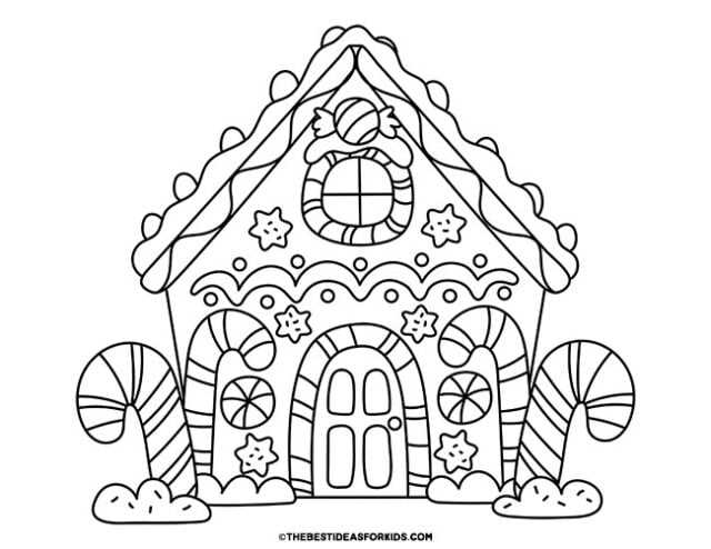 printable gingerbread house