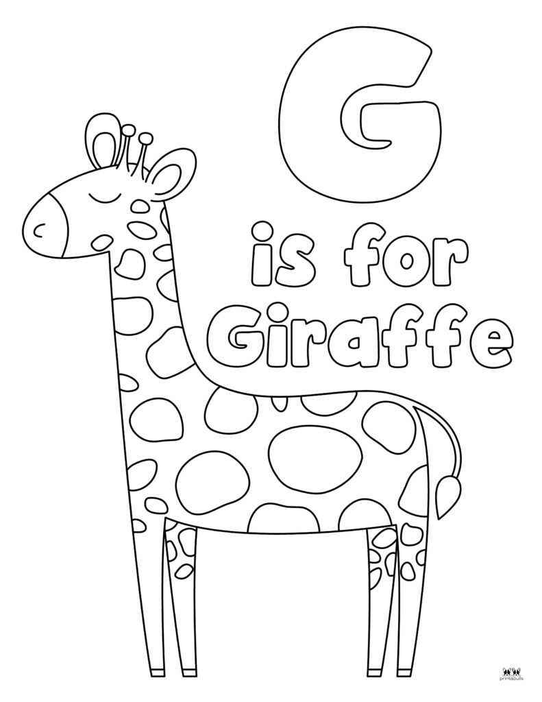 printable giraffe coloring pictures