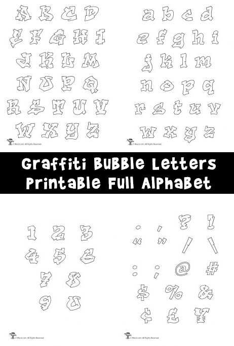 printable graffiti alphabet letters