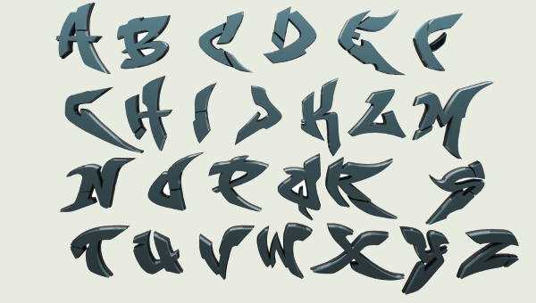 printable graffiti alphabet letters