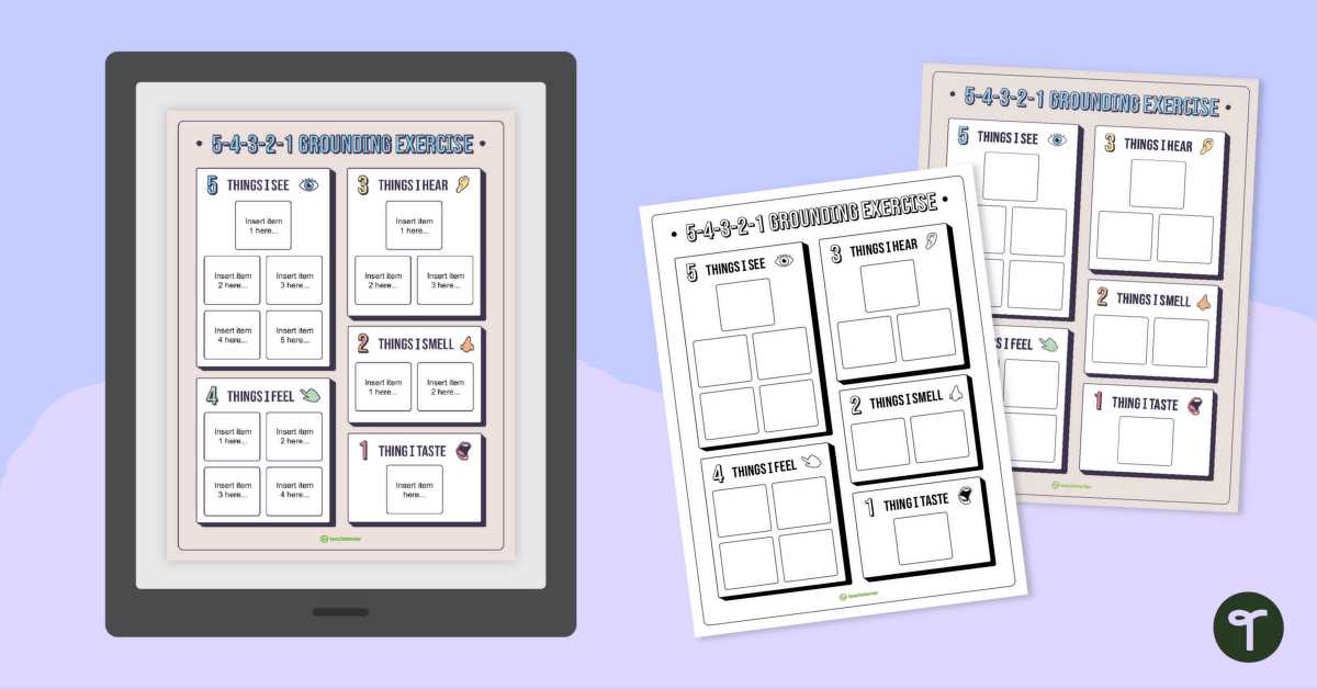 printable grounding exercises