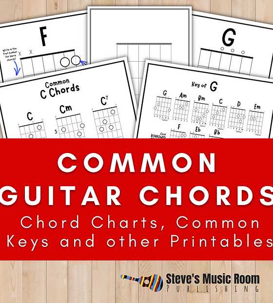 printable guitar chords chart