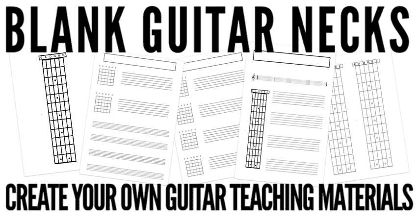 printable guitar tablature