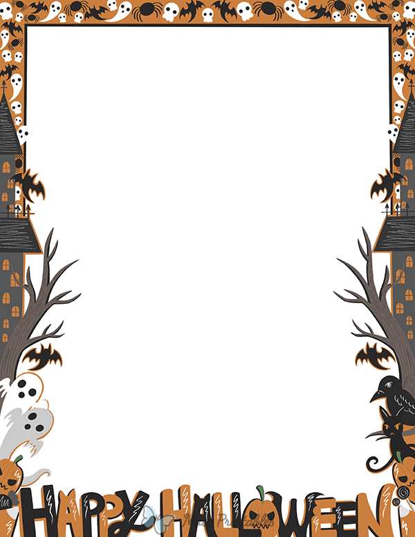 printable halloween borders