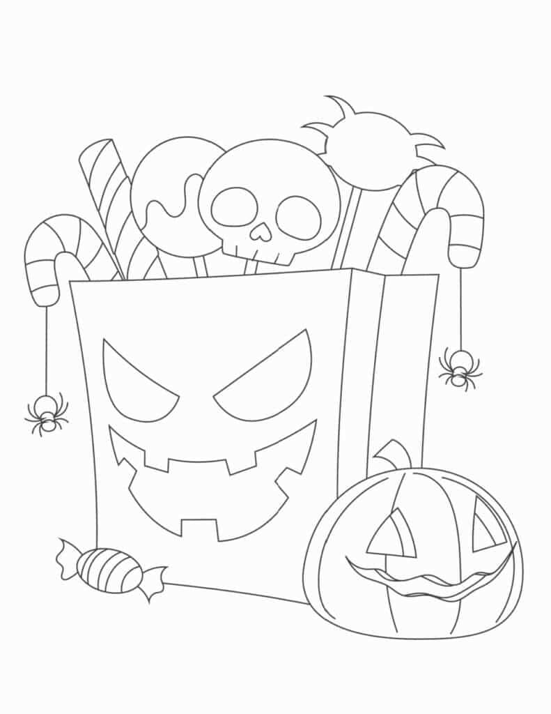 printable halloween coloring book