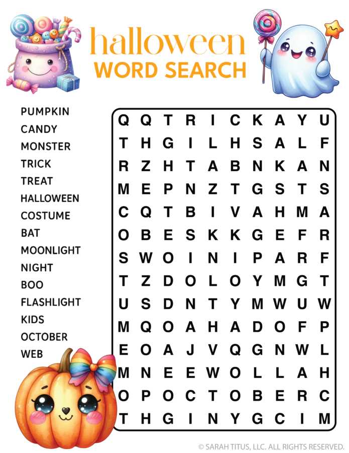 printable halloween word search puzzles
