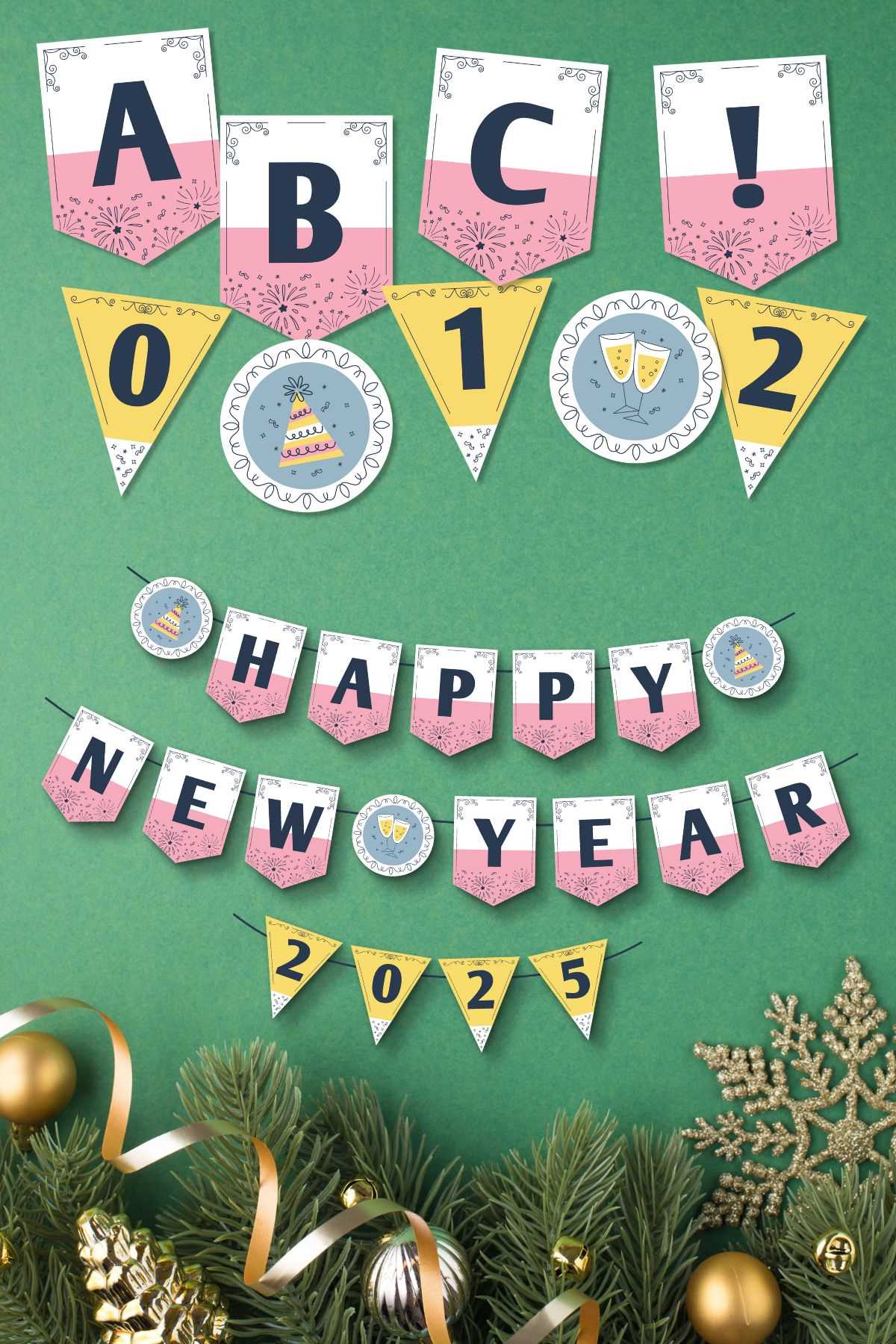 printable happy new year banner