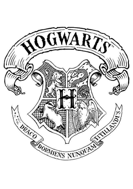 printable harry potter colouring pages