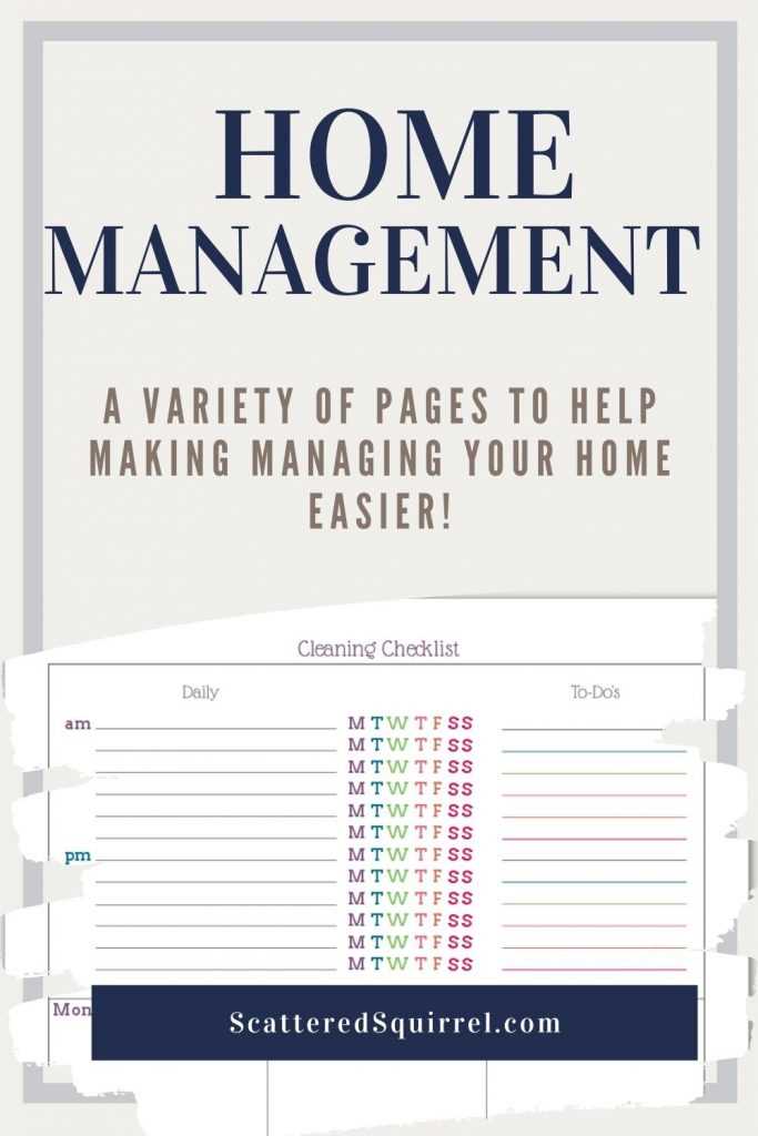 printable home binder