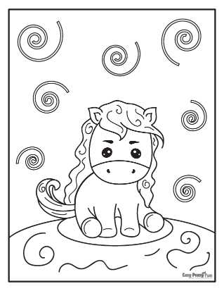 printable horse coloring book