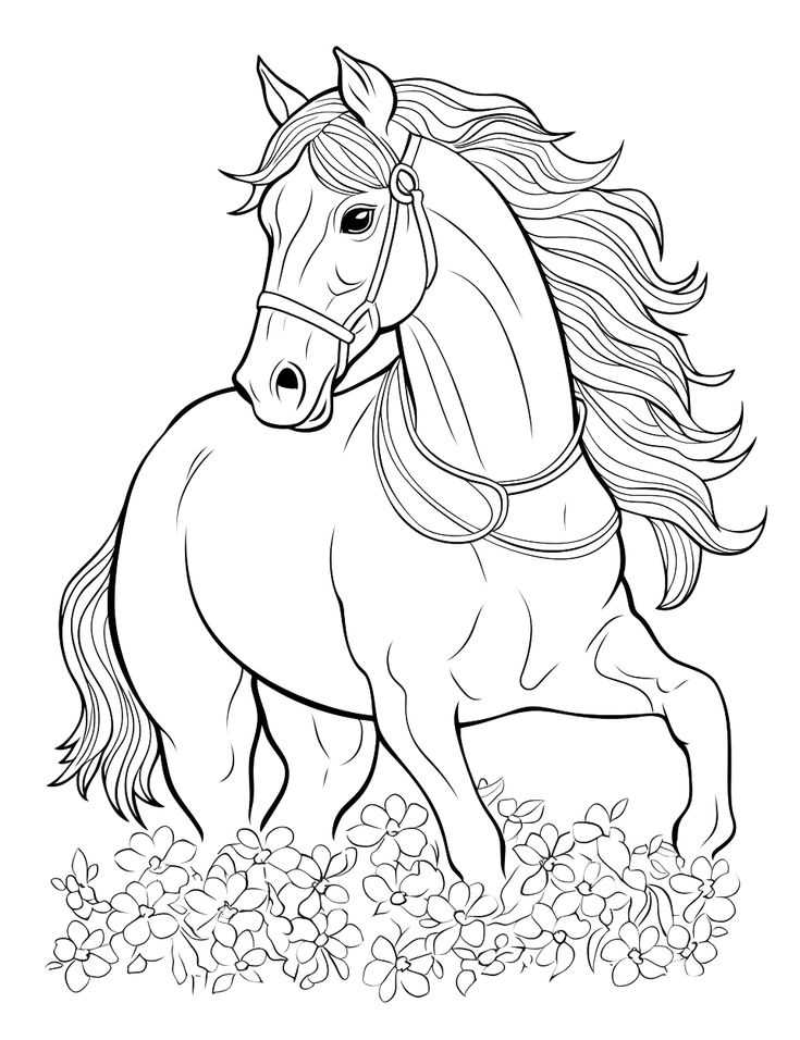 printable horse coloring pictures
