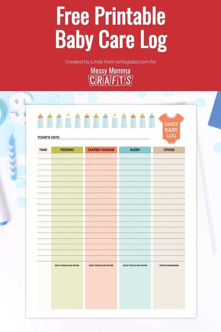 printable infant feeding log